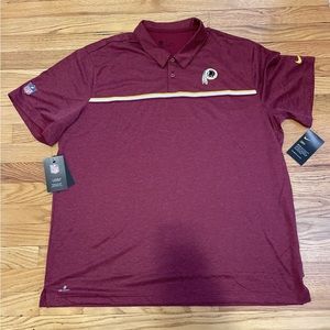 WASHINGTON REDSKINS Football Polo Golf Shirt MAROON NFL Team Apparel
